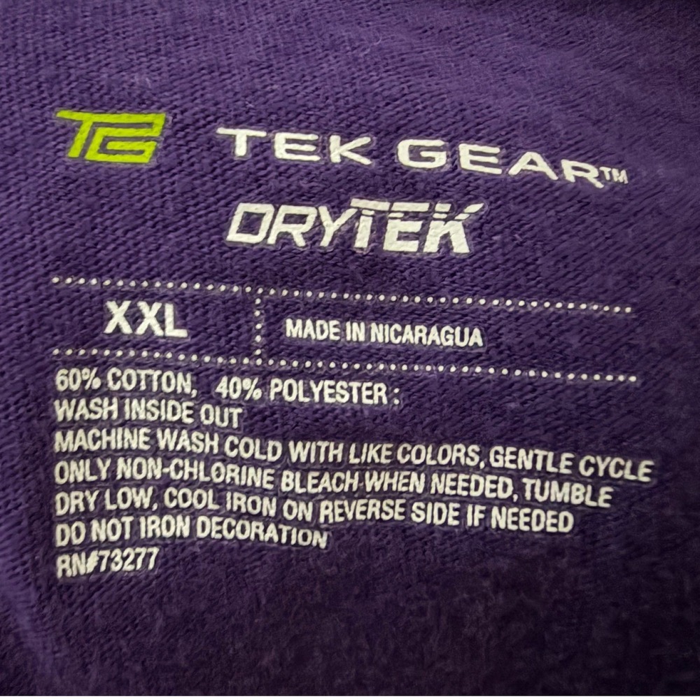 Tek Gear DryTek Women's XXL Purple Teal Racerback Activewear Tank Top 1526 - Picture 3 of 3